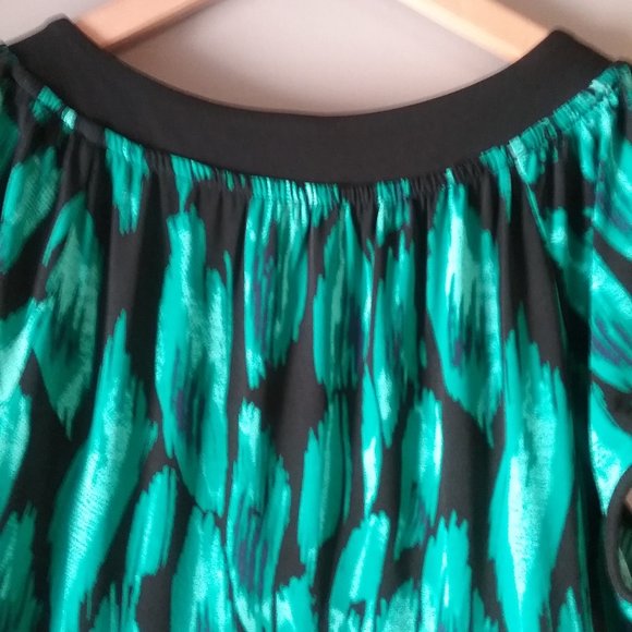 🌞 Apt 9 Green & Black A-line Dress | Small - Picture 11 of 14